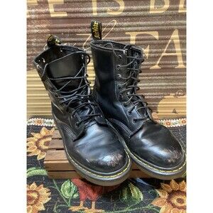 Dr. Martens Airwair Original Smooth Leather Black Boots #11821 Made In England 7